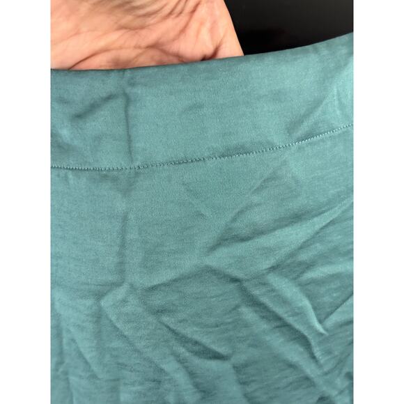 Talbots Blue-Green Bateau Cap Sleeve Blouse Womens Sz 10 - Picture 10 of 11